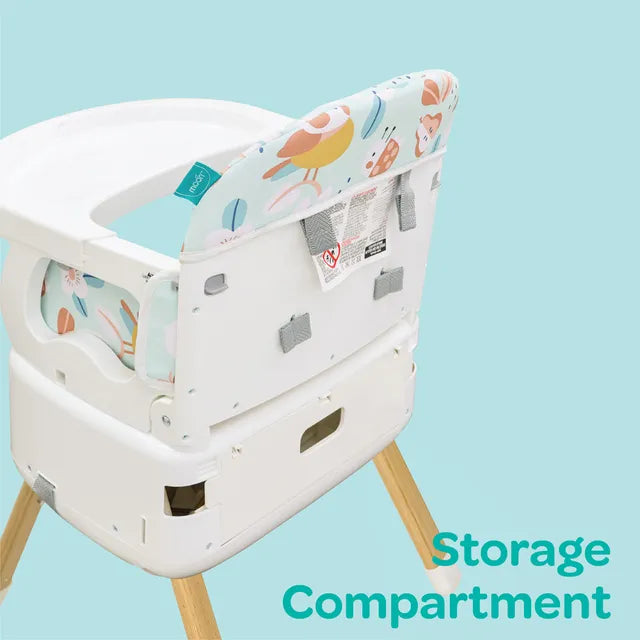 Moon Hiterite 4-In-1 Convertible Baby Highchair Green Moon Yallatoys