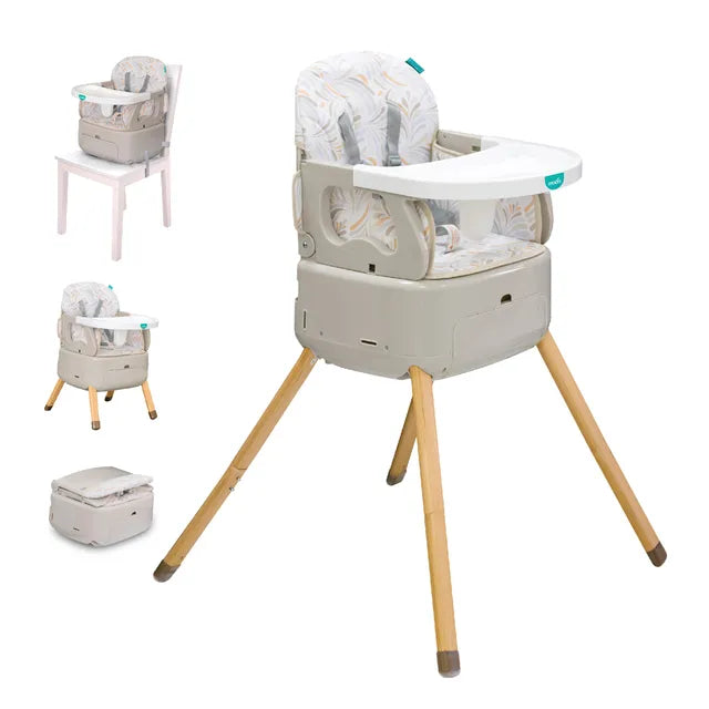 Moon Hiterite 4-In-1 Convertible Baby Highchair Beige Moon Yallatoys