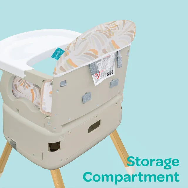 Moon Hiterite 4-In-1 Convertible Baby Highchair Beige Moon Yallatoys