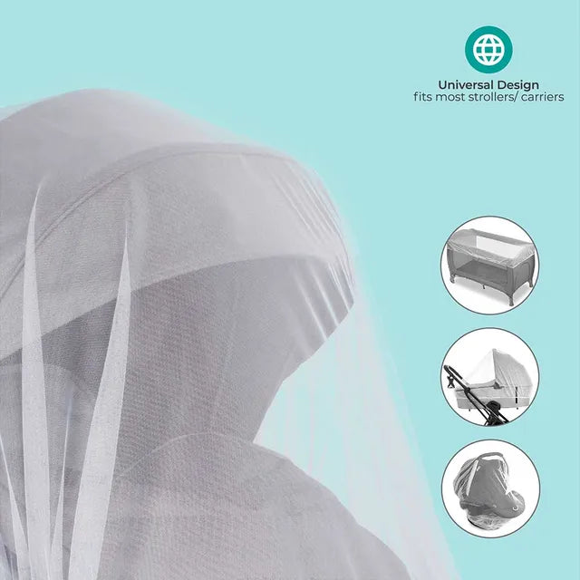 Moon Universal Stroller Mesh Mosquito Net Only White Moon Yallatoys
