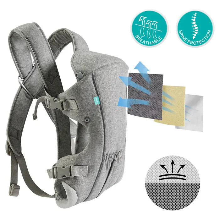 Moon KaryGo 2 in-1 Baby Carrier Grey Moon Yallatoys