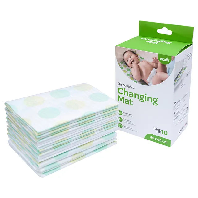 Moon Disposable Change Mat 46x68cm 10pcs Moon Yallatoys