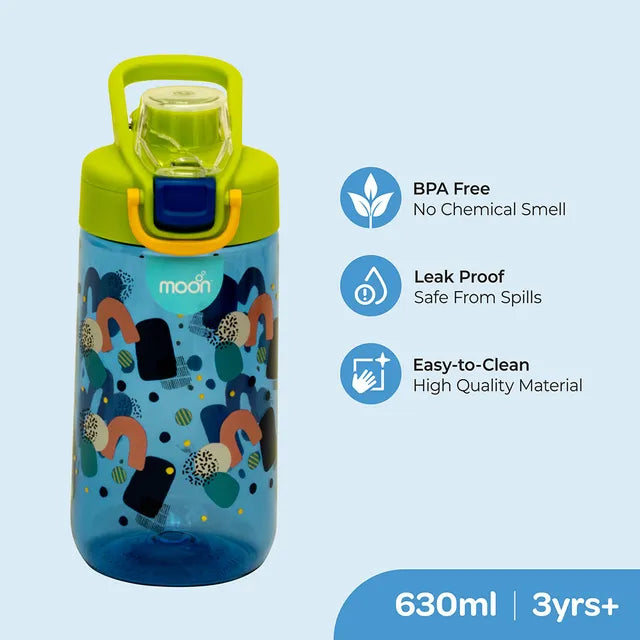 Moon Kids Tritan Water Bottle Printed Design 630ml