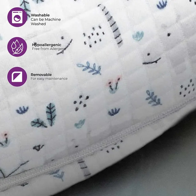 Moon Portable Nursing Support Pillow with Washable Cover Hippo Moon Yallatoys