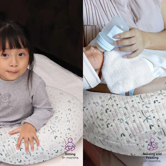 Moon Portable Nursing Support Pillow with Washable Cover Hippo Moon Yallatoys
