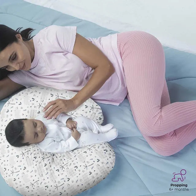 Moon Portable Nursing Support Pillow with Washable Cover Hippo Moon Yallatoys