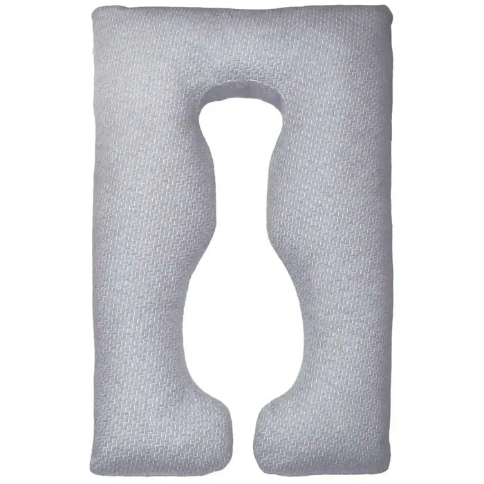 Moon Bamboo Full Body Pregnancy Pillow U Shaped  Grey Moon Yallatoys