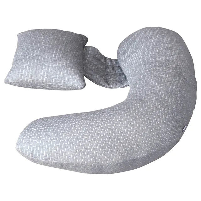 Moon Bamboo Multi Position Pregnancy Pillow Grey Moon Yallatoys