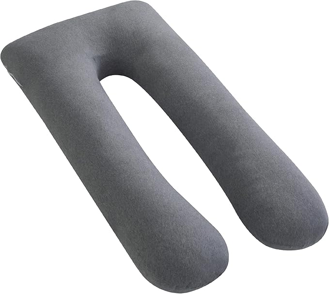 Moon Organic U Shaped Maternity Pillow Grey Moon Yallatoys