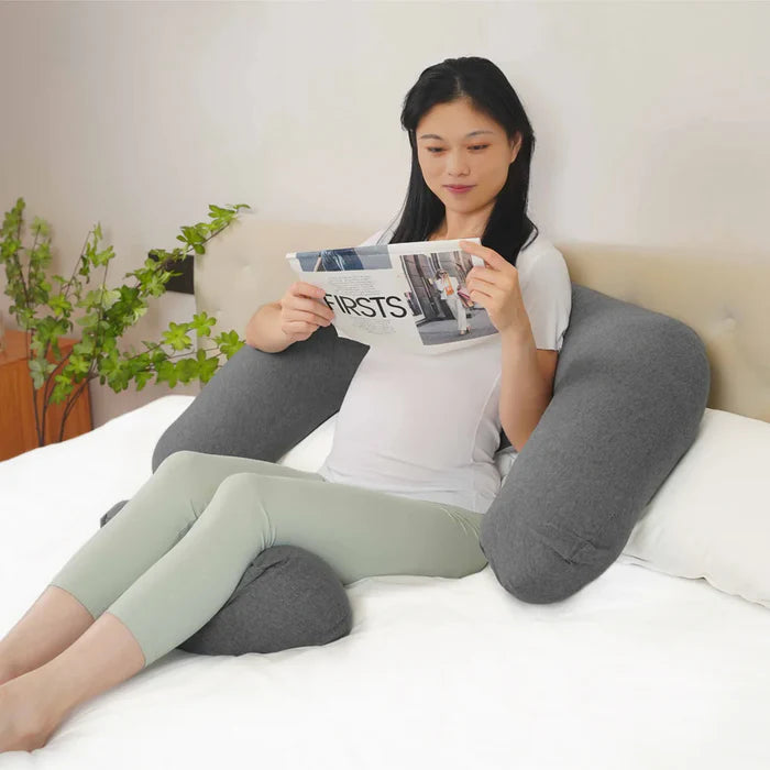 Moon Multi Position Maternity Pillow With Back Support Grey Moon Yallatoys