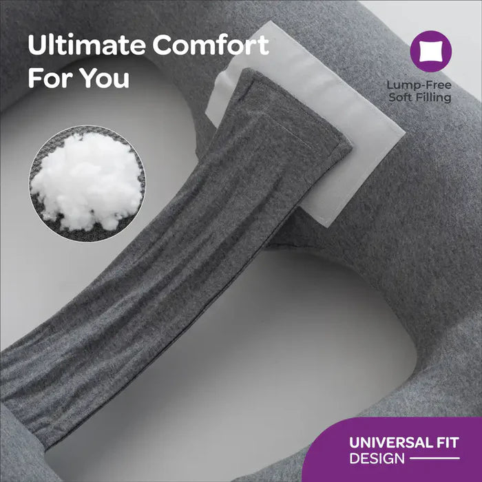 Moon Multi Position Maternity Pillow With Back Support Grey Moon Yallatoys