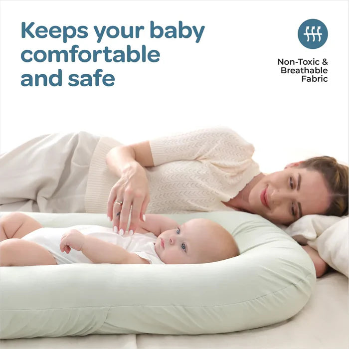 Moon Brand Lounger and Infant Floor Seat Green