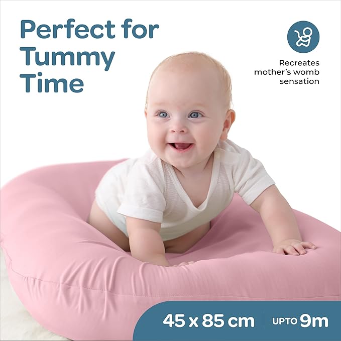 Moon Brand Lounger and Infant Floor Seat Pink