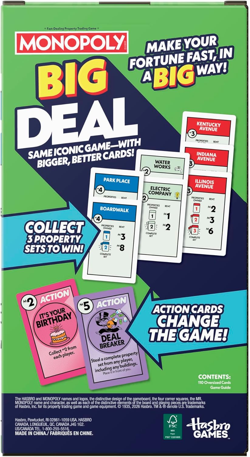 Monopoly Big Deal Card Game