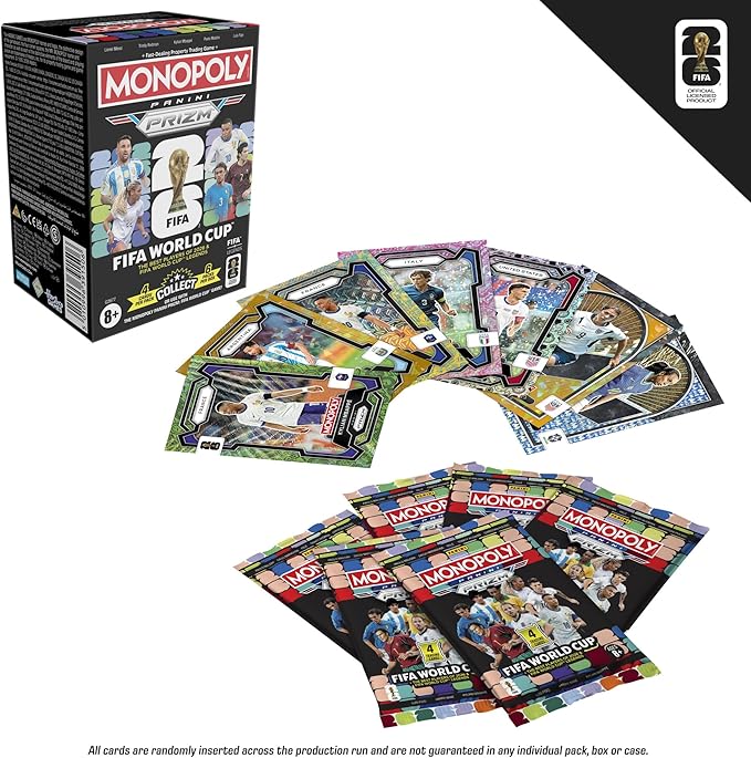 Monopoly Panini Prizm: FIFA World Cup Trading Cards Booster Box