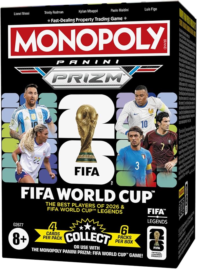 Monopoly Panini Prizm: FIFA World Cup Trading Cards Booster Box