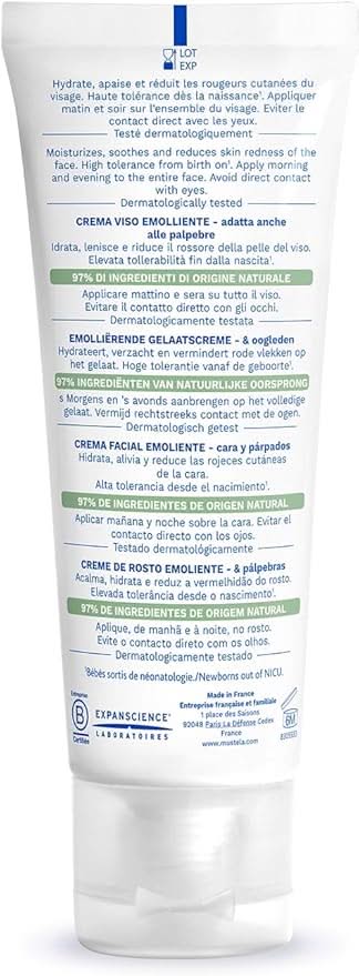 Mustela Stelatopia Emollient Cream Face 40ml Mustela Yallatoys