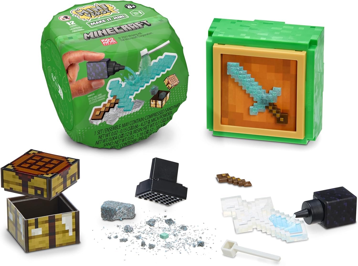 Miniverse Make It Mini Minecraft Surprise Capsule Build Kit Mini Verse Yallatoys