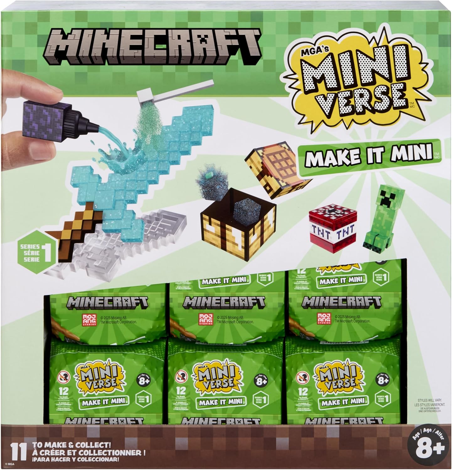 Miniverse Make It Mini Minecraft Surprise Capsule Build Kit Mini Verse Yallatoys