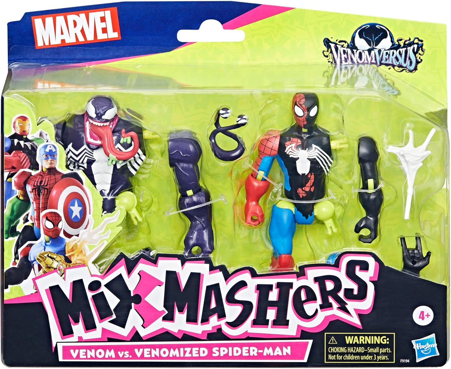 MixMashers Venom vs. Venomized Spiderman Figure 2Pack