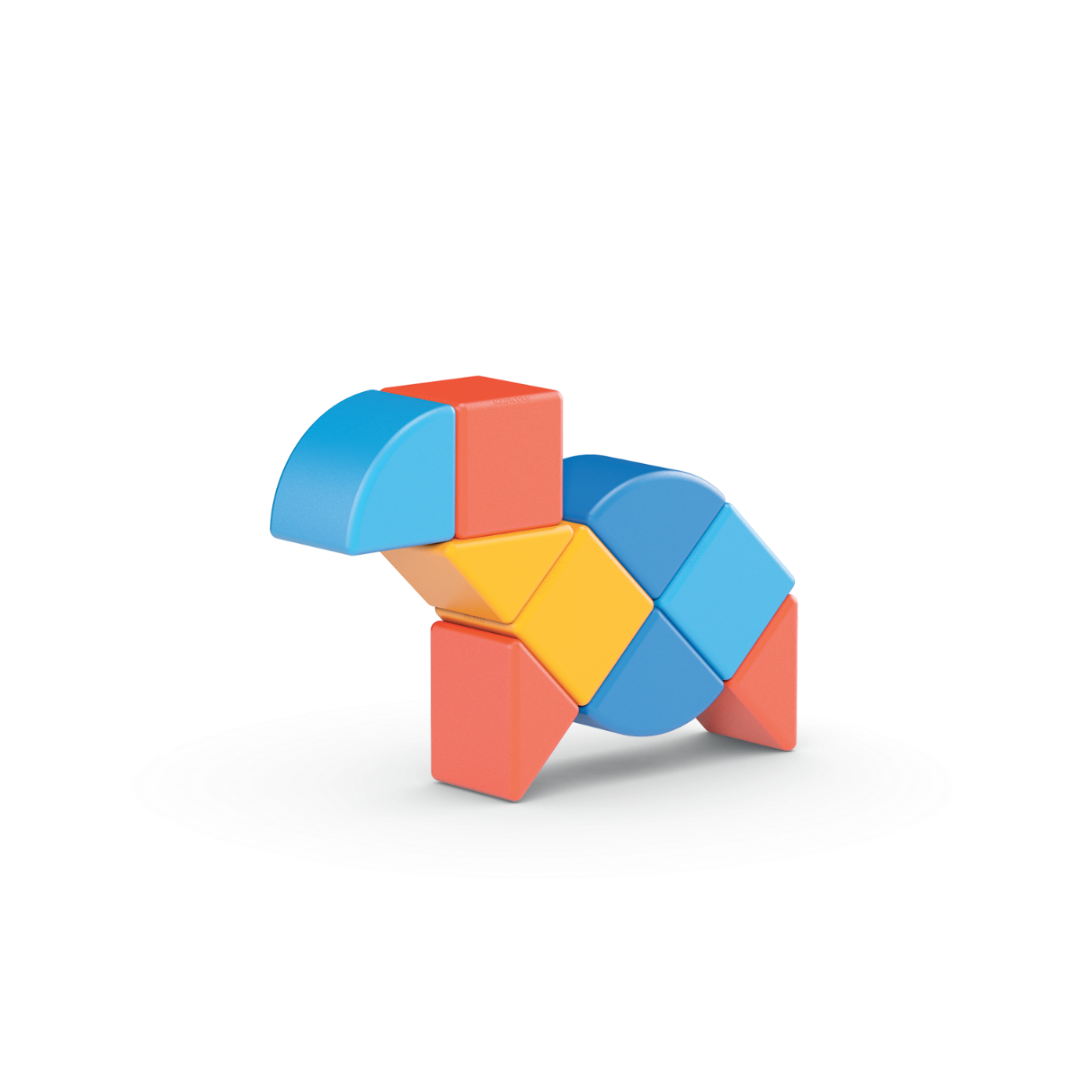 Magicube 9pc Animal Pieces Layout