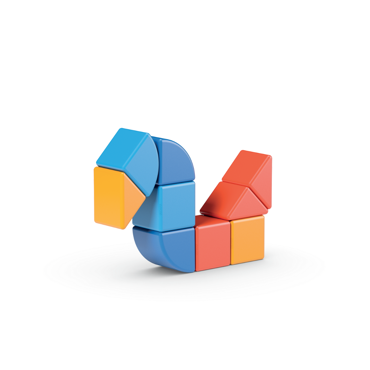 Magnetic Animal Building Blocks Set