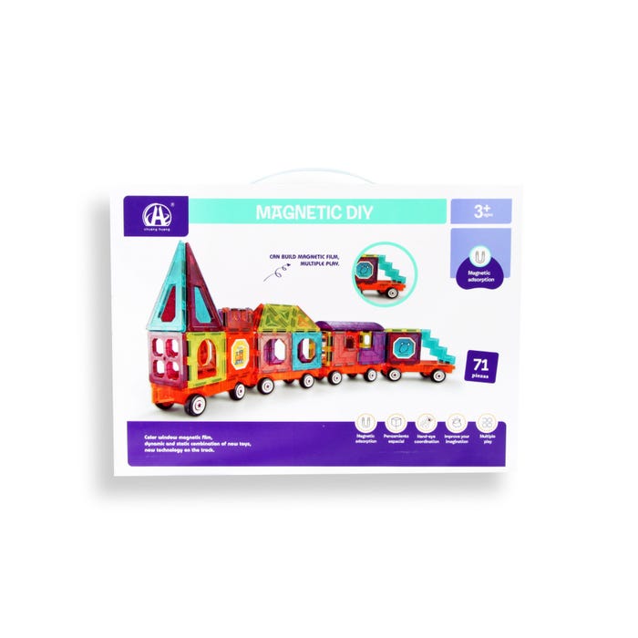 Magnetic Diy Building Block Set 71Pcs