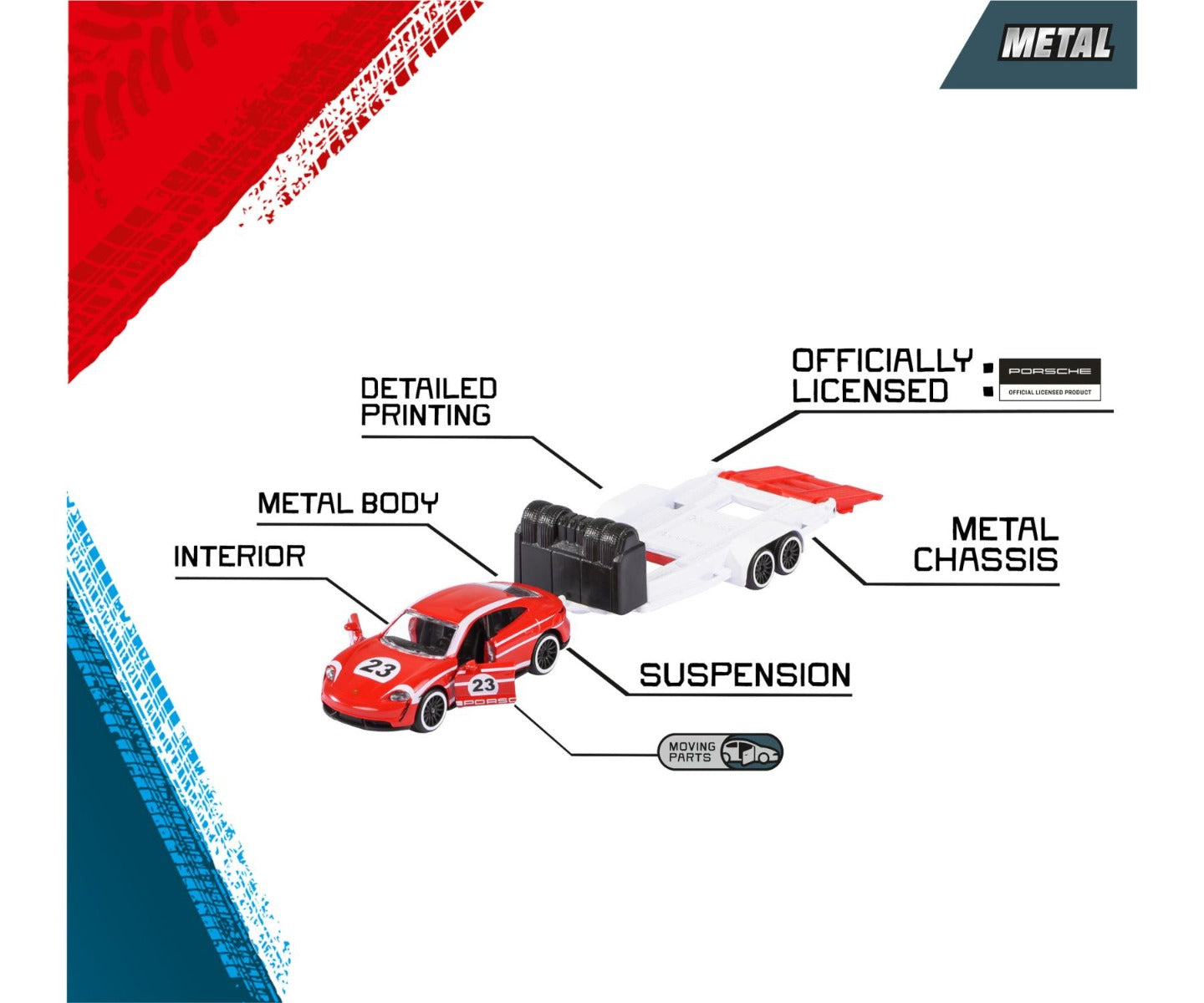 Majorette metal Porsche guide