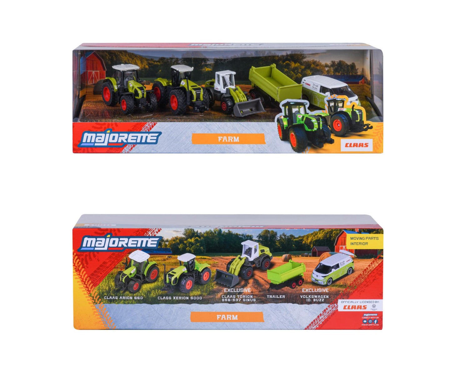 Majorette metal farm vehicle 5 pack