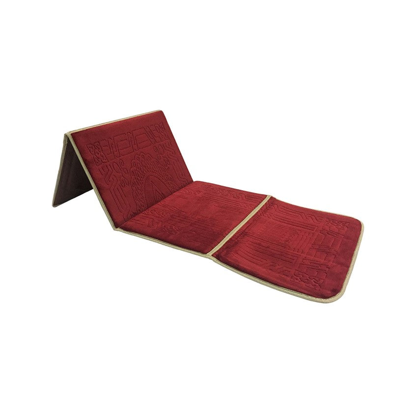 Maroon Foldable Padded Prayer Mat