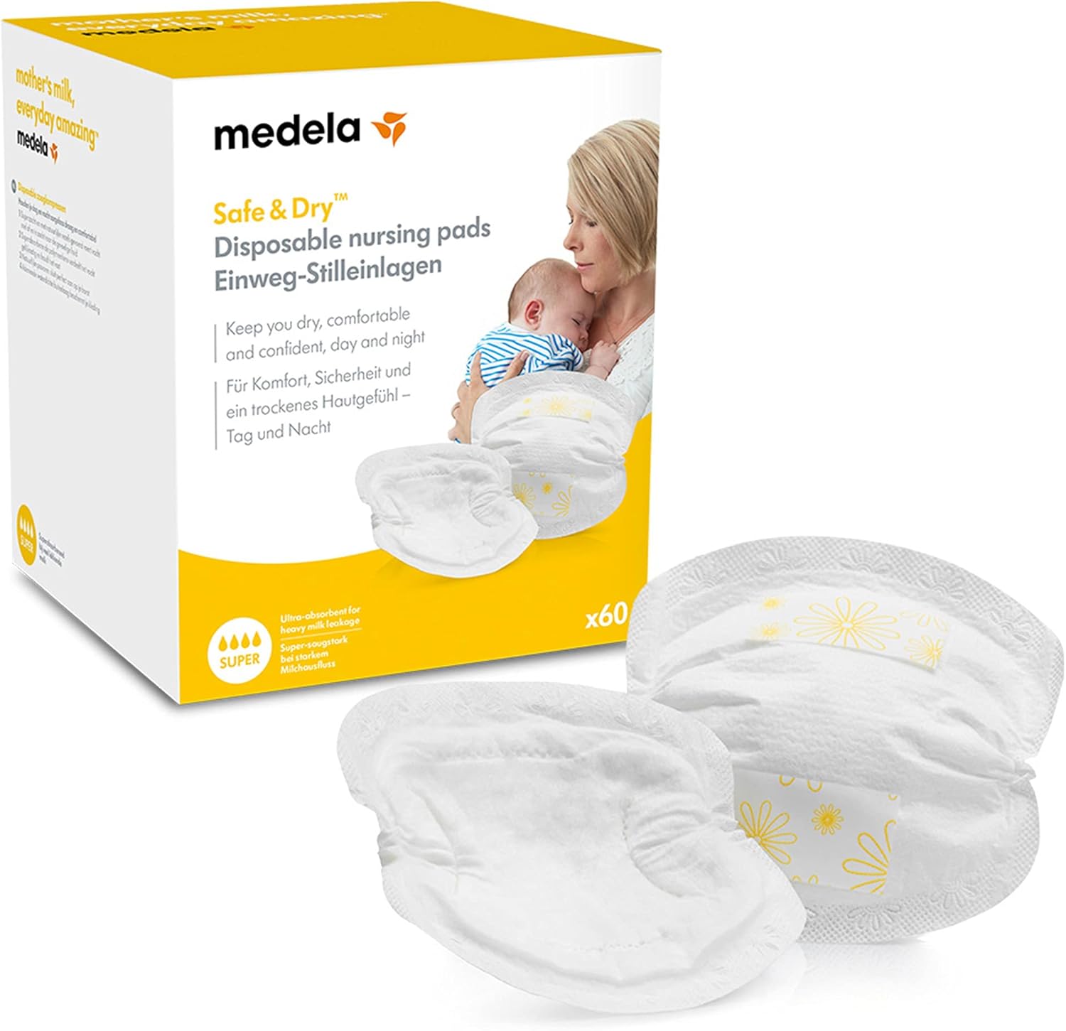 Medela Disposable Nursing Bra Pads Pack of 60 Medela Yallatoys