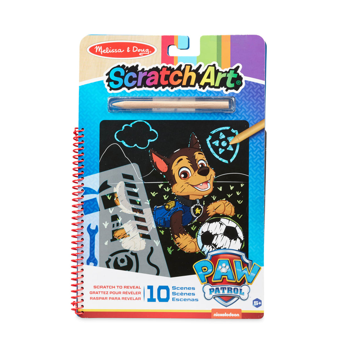 Melissa & Doug Chase Scratch Art hidden color pad