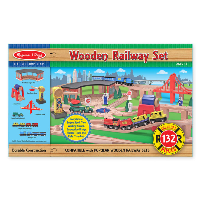 Melissa & Doug Railway Set