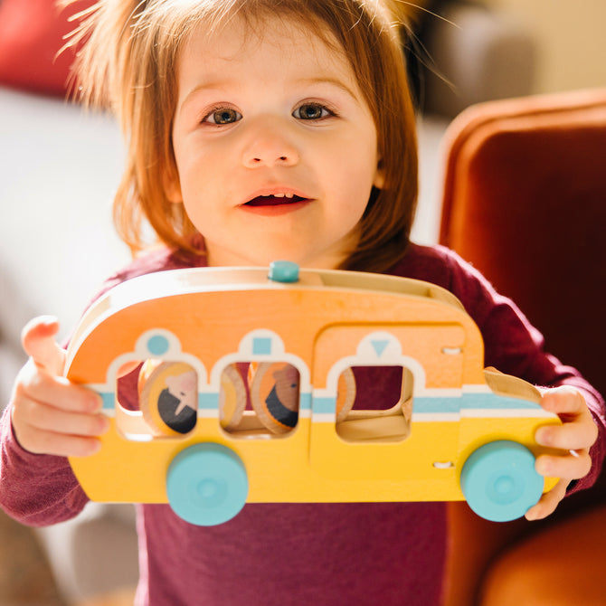 Melissa & Doug Wooden Go Tots Bus