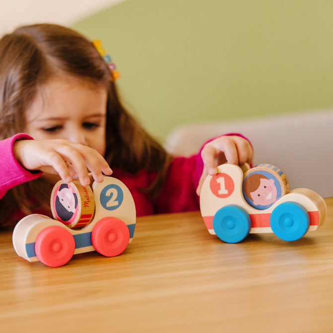 Melissa & Doug Wooden Race Cars