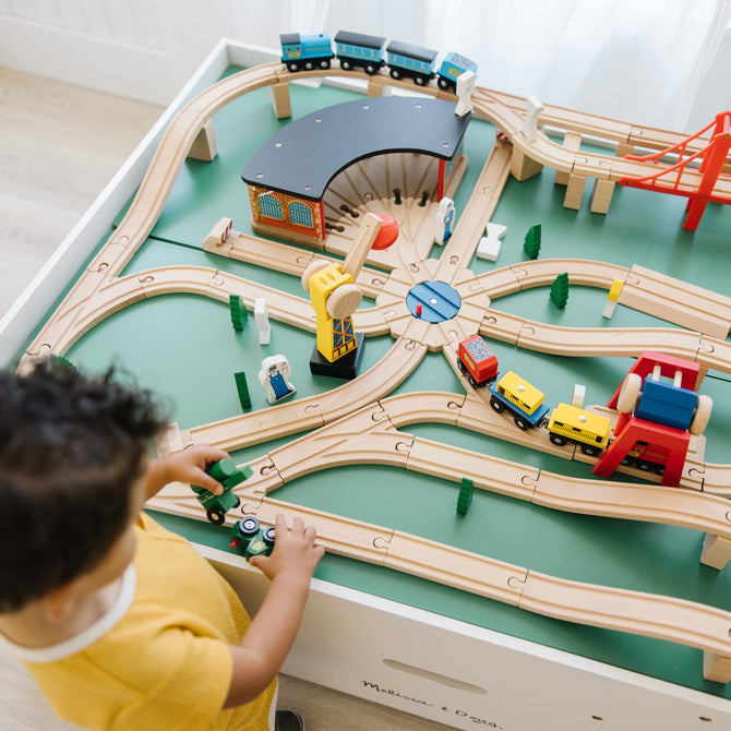 Melissa & Doug Wooden Track Set