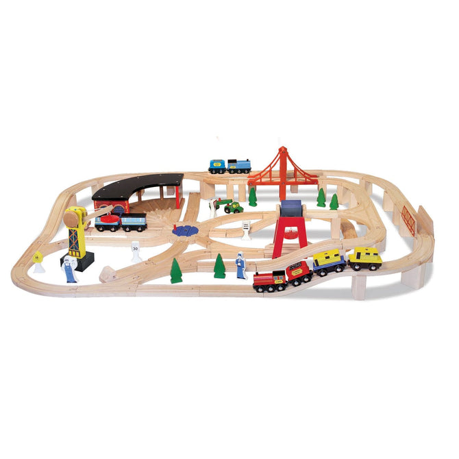 Melissa & Doug Wooden Train Set