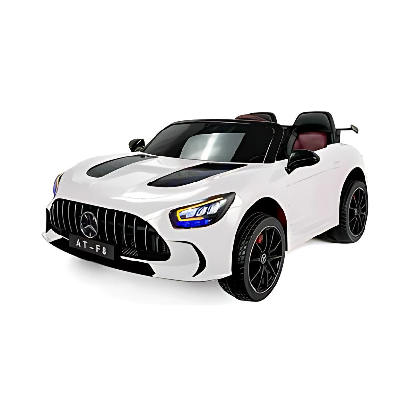 Mercedes Benz white car
