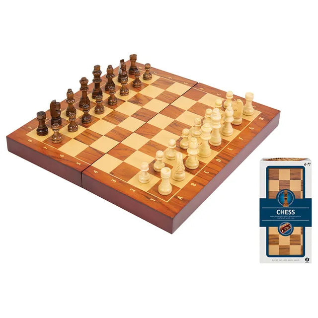 Merchant Ambassador Folding Wood Chess