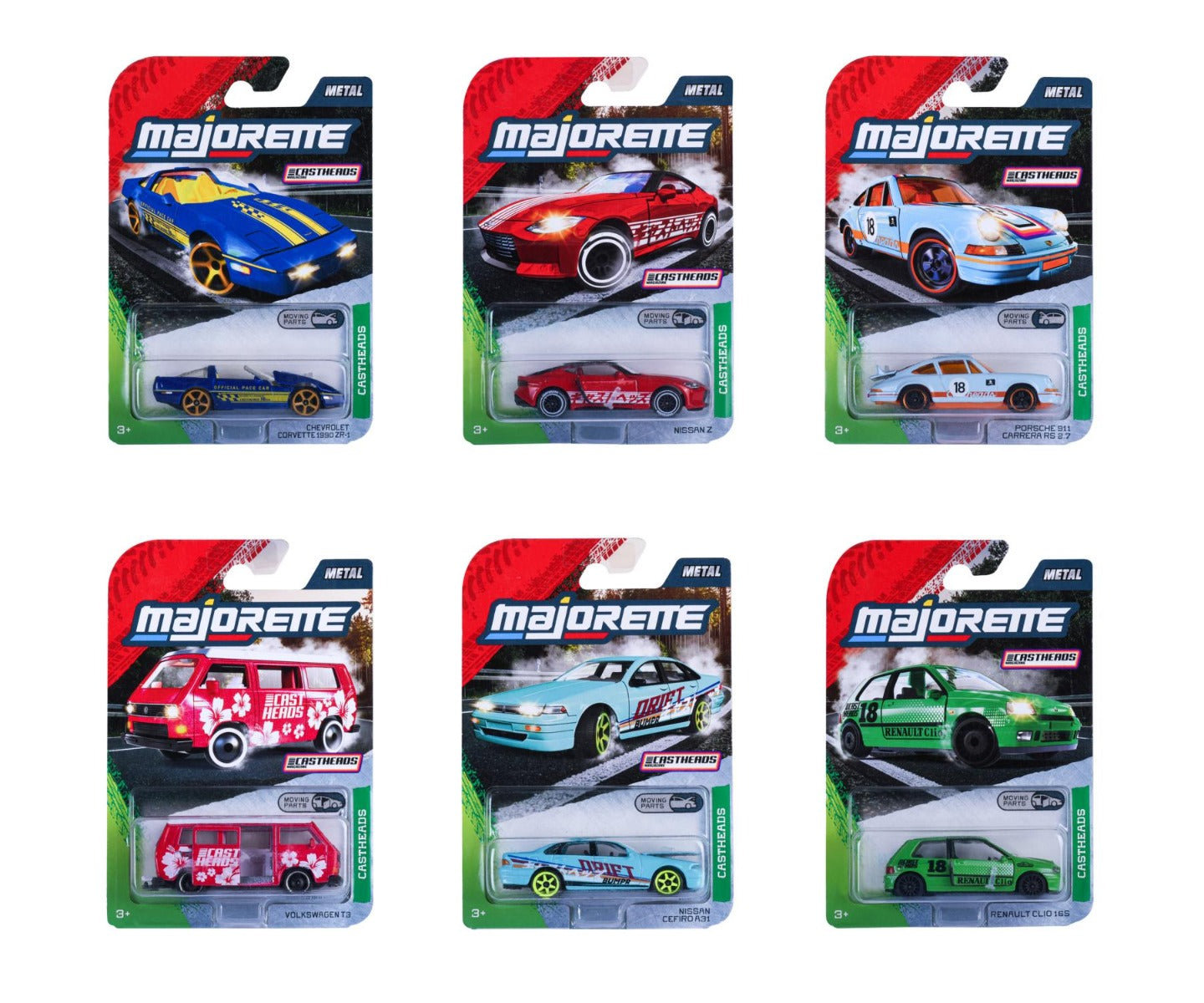 Metal CastHeads set of 6