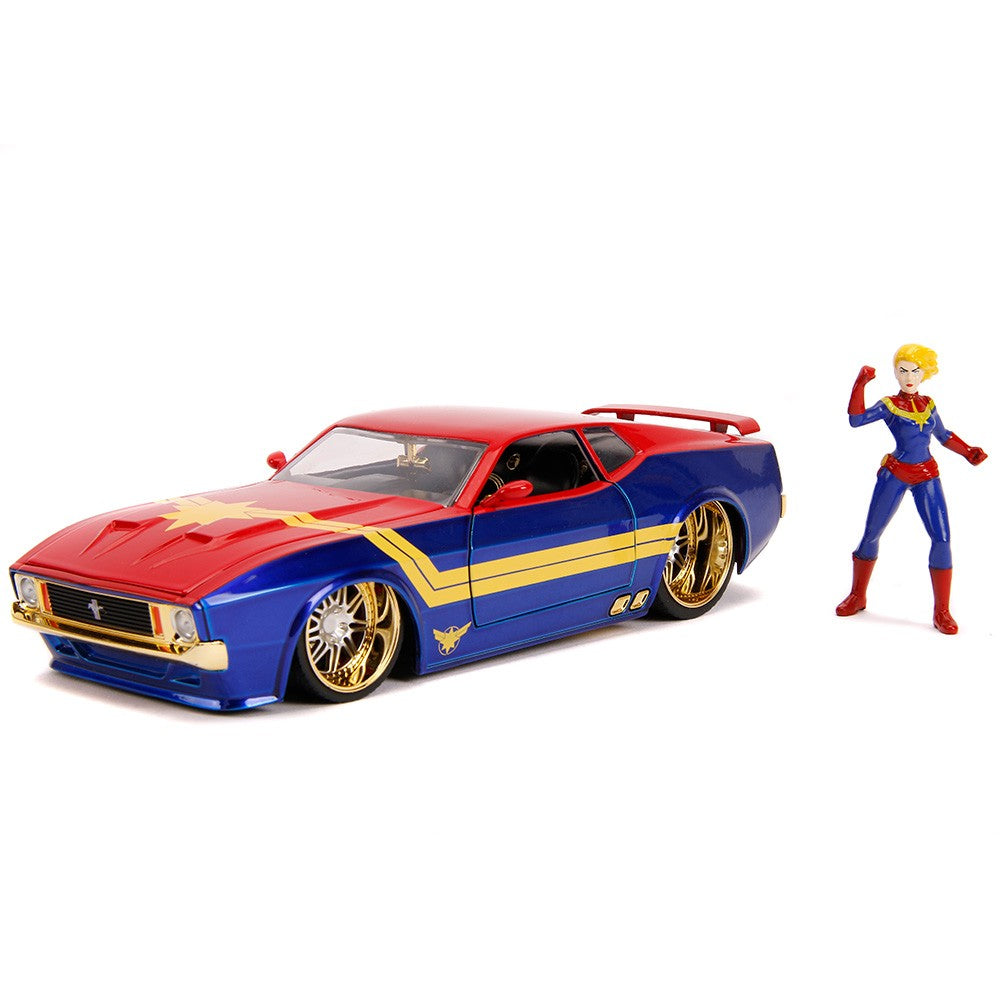 Metal Mustang with figure