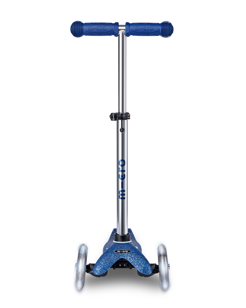 Micro Mini Deluxe navy LED scooter