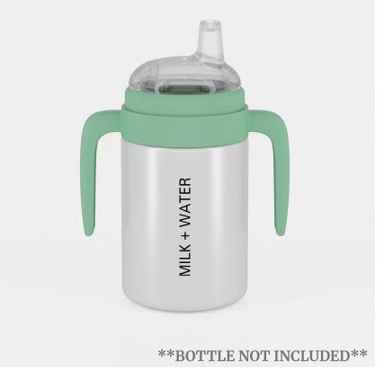 Milk & White Sage Sippy Cup Handles and Spout Grass Green