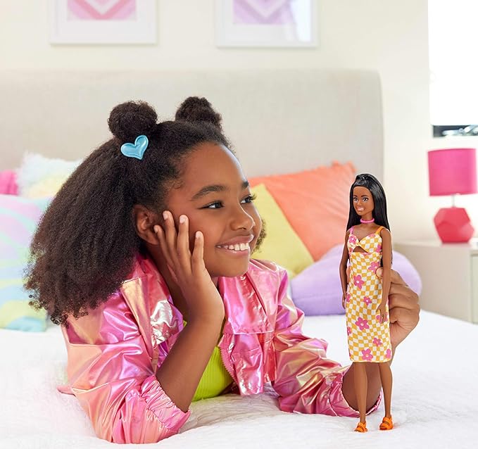 Mini Barbie black-haired doll