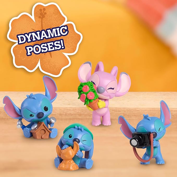 Mini Disney Stitch figure toy for playtime