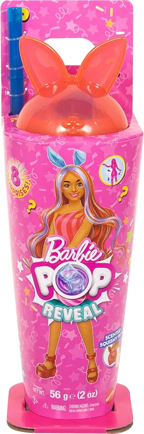 Mini Pop Reveal Shakes Barbie doll for girls