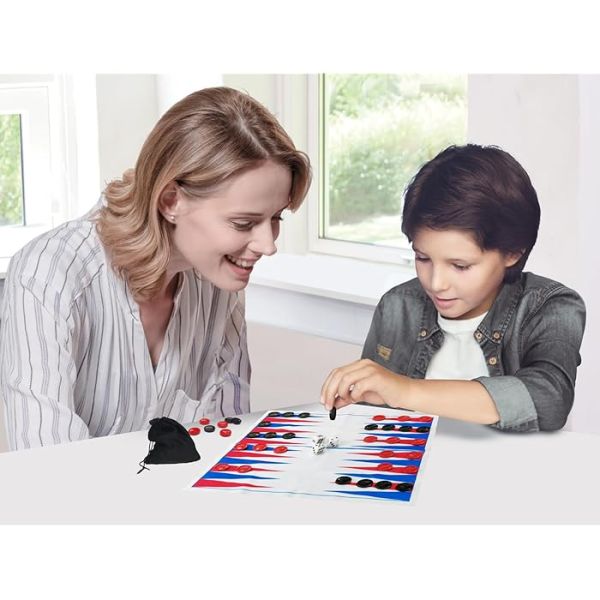 Mini Travel Size Backgammon Kit