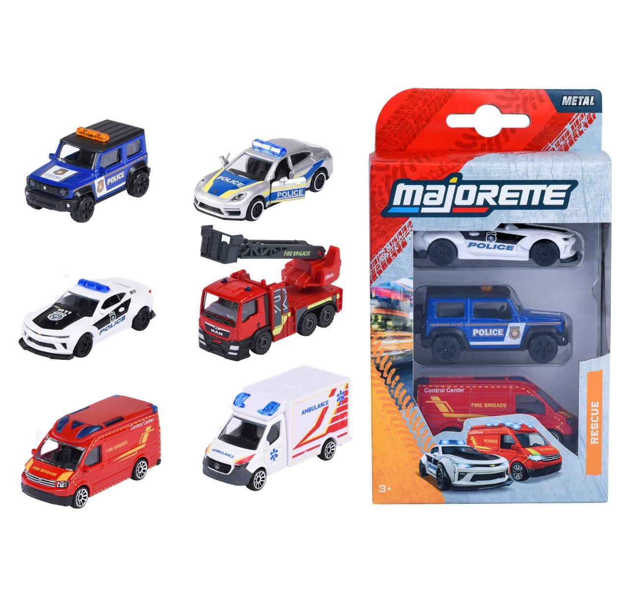 Miniature emergency response car set