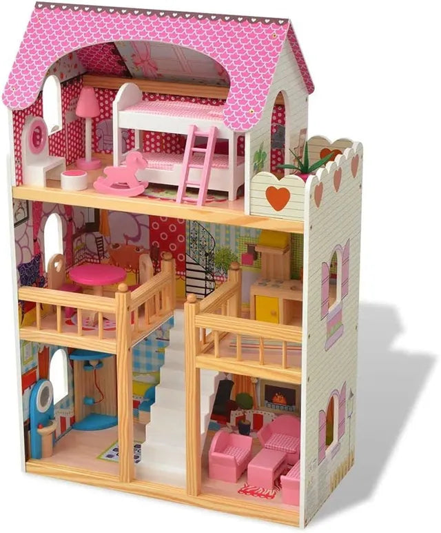 Miniature furnished dollhouse toy