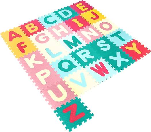 Moon Alphabet Puzzle Floor Mat